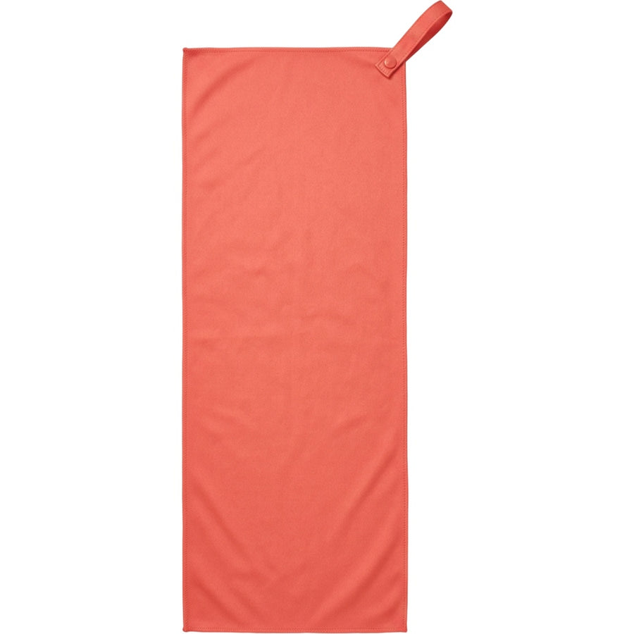 Glea Compact Running Towel Coral 10 x 30 in Snap Loop