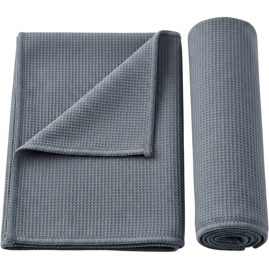 Glea Microfiber Gym Towel Slate 16 x 32 in 2 Pack