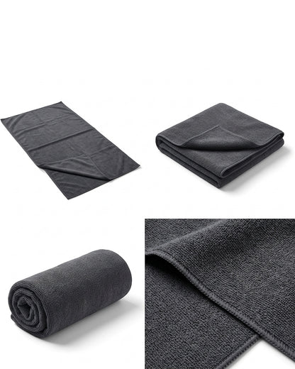 Glea Oversized Sports Towel Charcoal 30 x 60 in